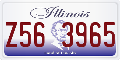 IL license plate Z563965