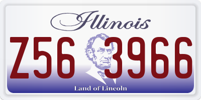 IL license plate Z563966