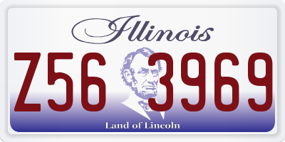 IL license plate Z563969