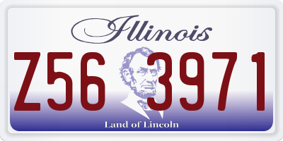 IL license plate Z563971