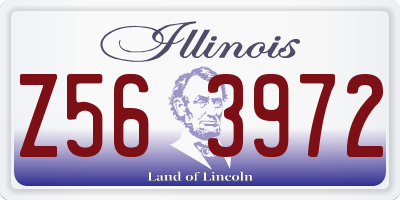IL license plate Z563972