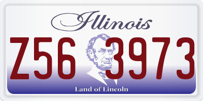 IL license plate Z563973