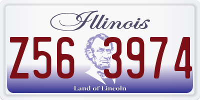 IL license plate Z563974