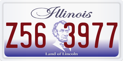 IL license plate Z563977