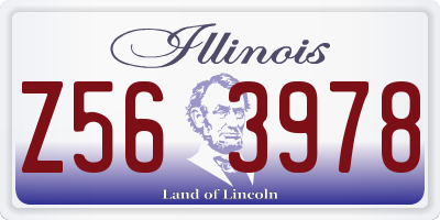 IL license plate Z563978