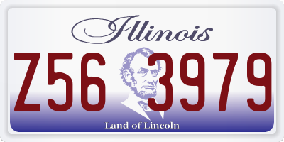 IL license plate Z563979