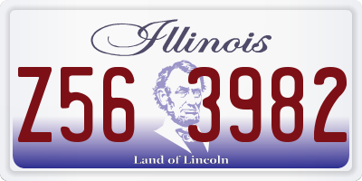 IL license plate Z563982