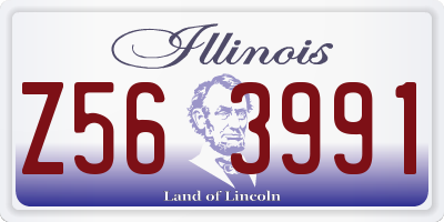 IL license plate Z563991