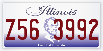 IL license plate Z563992
