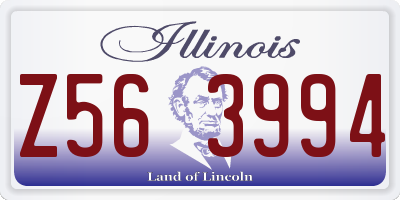 IL license plate Z563994