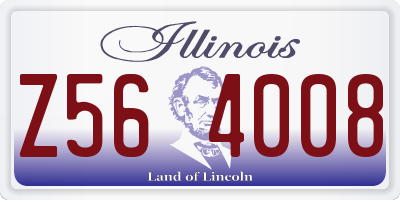 IL license plate Z564008