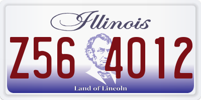 IL license plate Z564012