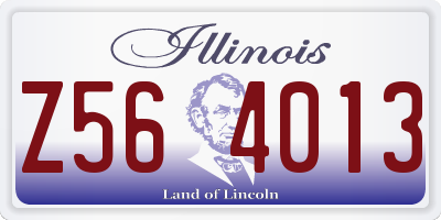 IL license plate Z564013