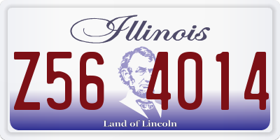 IL license plate Z564014