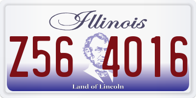 IL license plate Z564016