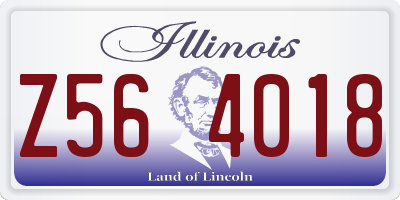 IL license plate Z564018