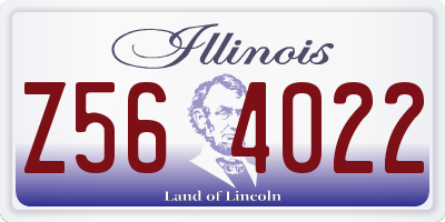 IL license plate Z564022