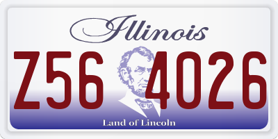 IL license plate Z564026