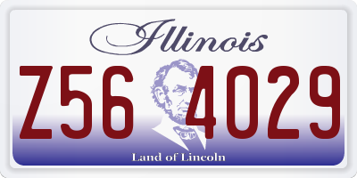 IL license plate Z564029
