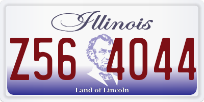 IL license plate Z564044