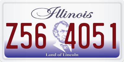 IL license plate Z564051