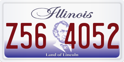 IL license plate Z564052
