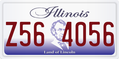 IL license plate Z564056