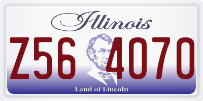 IL license plate Z564070
