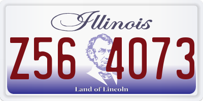 IL license plate Z564073