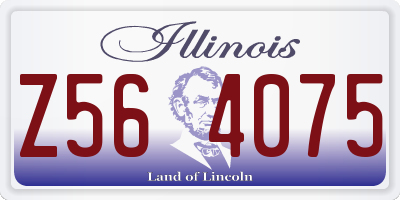 IL license plate Z564075