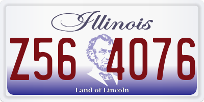 IL license plate Z564076