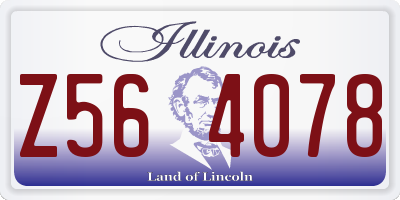IL license plate Z564078