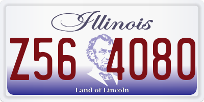 IL license plate Z564080