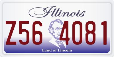 IL license plate Z564081
