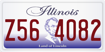 IL license plate Z564082