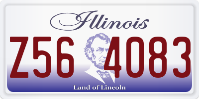 IL license plate Z564083