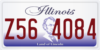 IL license plate Z564084