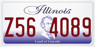 IL license plate Z564089