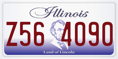 IL license plate Z564090