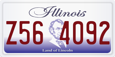 IL license plate Z564092