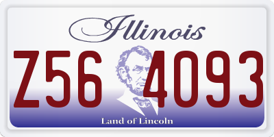 IL license plate Z564093