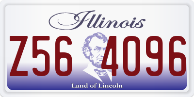 IL license plate Z564096