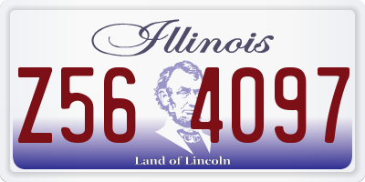 IL license plate Z564097