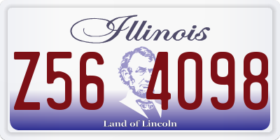 IL license plate Z564098