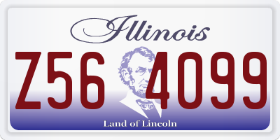 IL license plate Z564099