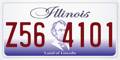 IL license plate Z564101