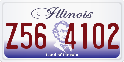 IL license plate Z564102