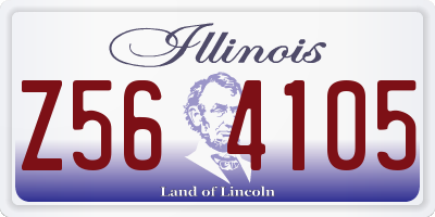 IL license plate Z564105