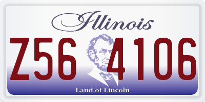 IL license plate Z564106