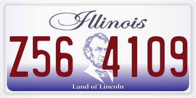 IL license plate Z564109